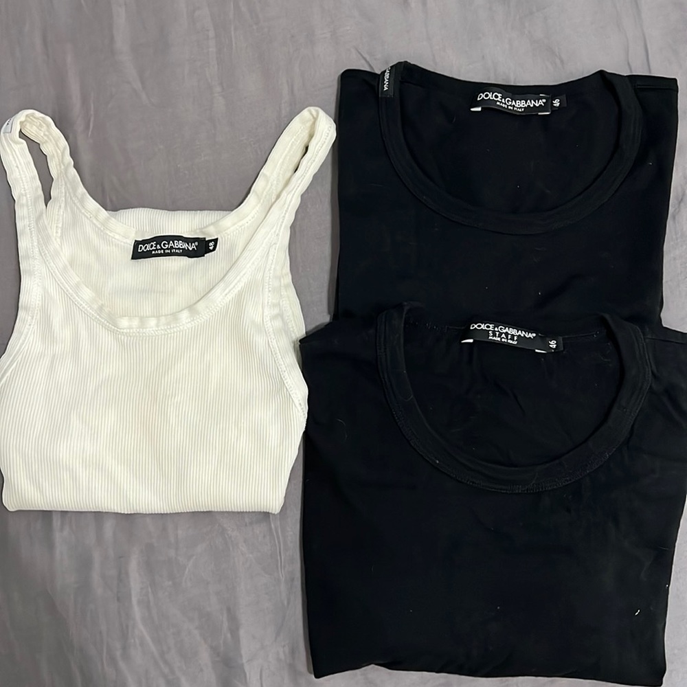 Dolce Gabbana t-shirts and tank top